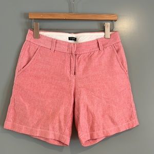 JCrew Red Chino Shorts